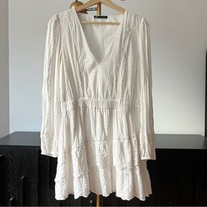 Zara White Boho Dress
